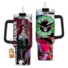 Dracule Mihawk Personalized Name Coffee 40oz Anime Tumbler Cup With Handle Custom Anime