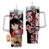 Monkey D Luffy Anime 40oz Anime Tumbler Cup With Handle Custom Manga Art Personalized Name