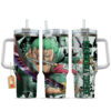 Roronoa Zoro Anime 40oz Anime Tumbler Cup With Handle Custom Manga Art Personalized Name