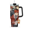 Stark Anime 40oz Anime Tumbler Cup With Handle Personalized Name