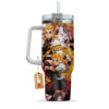 Kyojuro Rengoku 40oz Anime Tumbler Cup With Handle Custom Manga Art Personalized Name