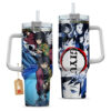 Giyu Tomioka 40oz Anime Tumbler Cup With Handle Custom Manga Art Personalized Name