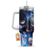 Dabi (Blueflame) 40oz Anime Tumbler Cup With Handle Custom Manga Art Personalized Name