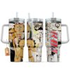 Kon 40oz Anime Tumbler Cup With Handle Custom Manga Art Personalized Name