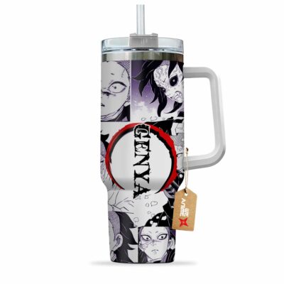 Genya Shinazugawa 40oz Anime Tumbler Cup With Handle Custom Manga Art Personalized Name