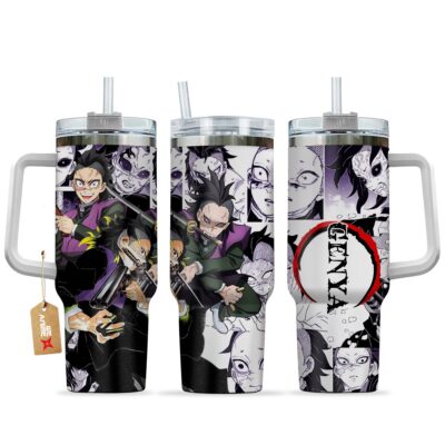 Genya Shinazugawa 40oz Anime Tumbler Cup With Handle Custom Manga Art Personalized Name