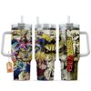 Toshinori Yagi (All Might) 40oz Anime Tumbler Cup With Handle Custom Manga Art Personalized Name