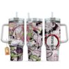 Mitsuri Kanroji 40oz Anime Tumbler Cup With Handle Custom Manga Art Personalized Name