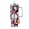 Nezuko Kamado 40oz Anime Tumbler Cup With Handle Custom Manga Art Personalized Name