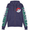 Ghost Type Pokemon Streetwear Otaku Cosplay Anime Zip Hoodie