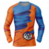 Hooktab Goku Gi Dragon Ball Z Long Sleeve Rash Guard Compression Shirt Cosplay Anime Gym Shirt