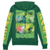 Grass Type Pokemon Streetwear Otaku Cosplay Anime Zip Hoodie