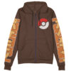 Ground Type Pokemon Streetwear Otaku Cosplay Anime Zip Hoodie