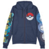 Gyarados Pokemon Streetwear Otaku Cosplay Anime Zip Hoodie