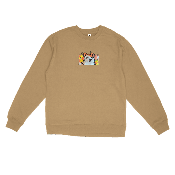 Happy Hamster Embroidered Sweatshirt