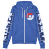 Ice Type Pokemon Streetwear Otaku Cosplay Anime Zip Hoodie