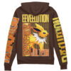 Jolteon Pokemon Streetwear Otaku Cosplay Anime Zip Hoodie