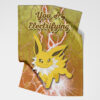 Jolteon Electrifying Blanket Pokemon Blanket Anime Blanket