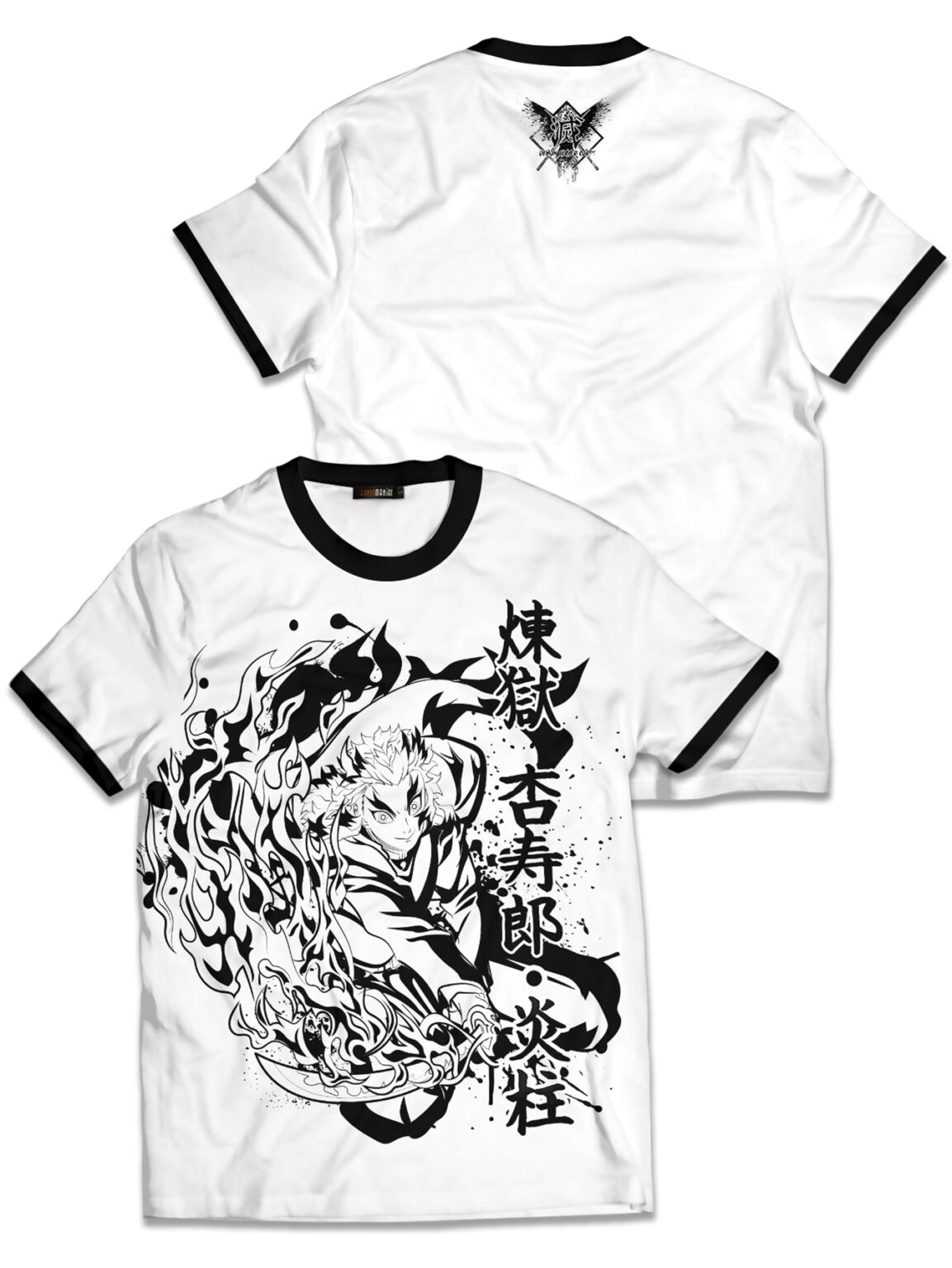 Kyojuro B&W Demon Slayer Anime Unisex T-Shirt