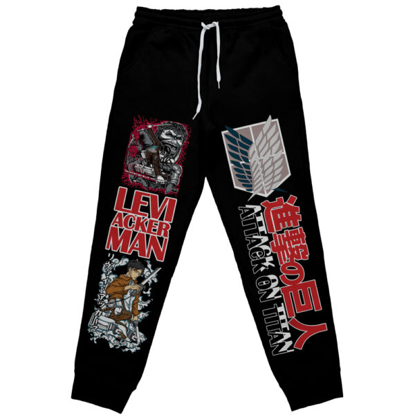 Levi Ackerman x Beast Titan Attack on Titan Streetwear Otaku Cosplay Anime Sweatpants