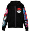 Lucario Pokemon Streetwear Otaku Cosplay Anime Zip Hoodie