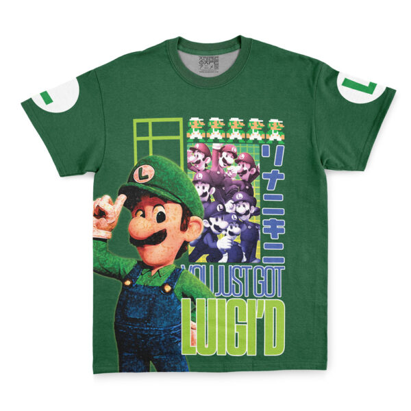 Hooktab Luigi Super Mario Streetwear Anime T-Shirt