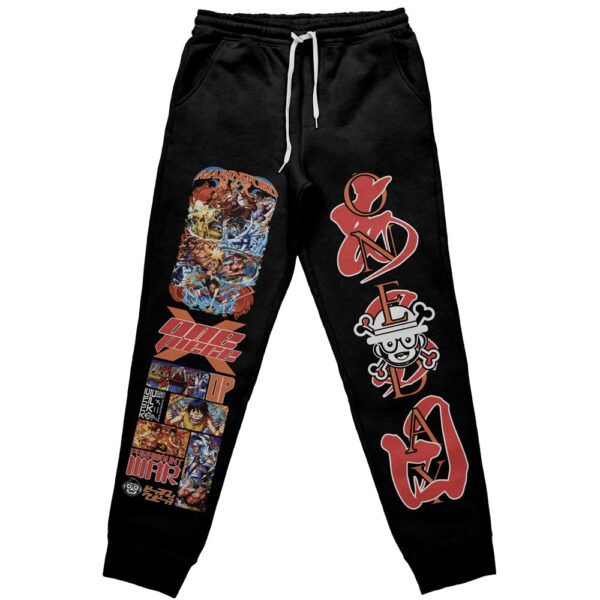 Marineford War One Piece Streetwear Otaku Cosplay Anime Sweatpants
