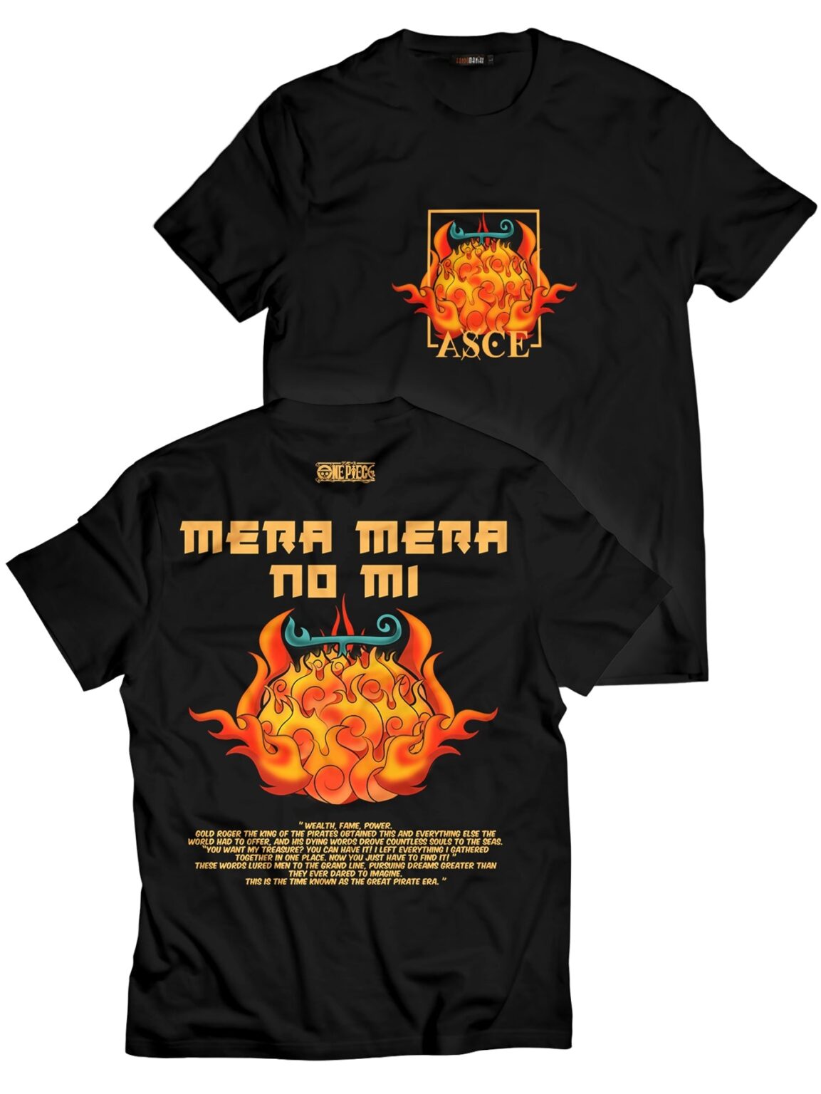 Mera no Mi One Piece Anime Unisex T-Shirt