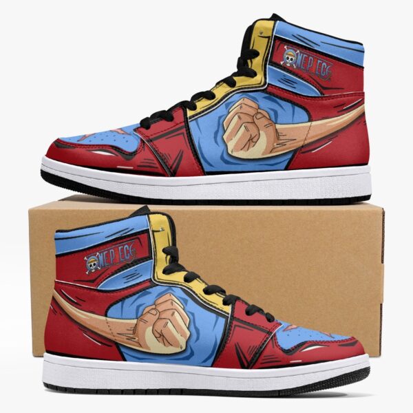 Monkey D. Luffy Fist One Piece Mid 1 Basketball Shoes