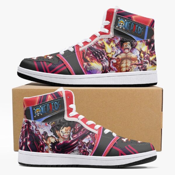 Monkey D. Luffy Gear 4th Snake Man One Piece Mid 1 Basketball Shoes