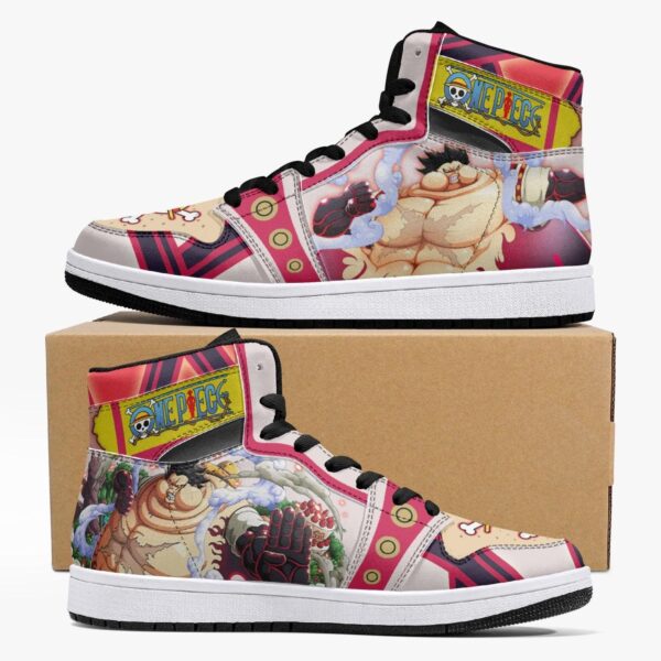 Monkey D. Luffy Gear 4th Tank Man One Piece Mid 1 Basketball Shoes