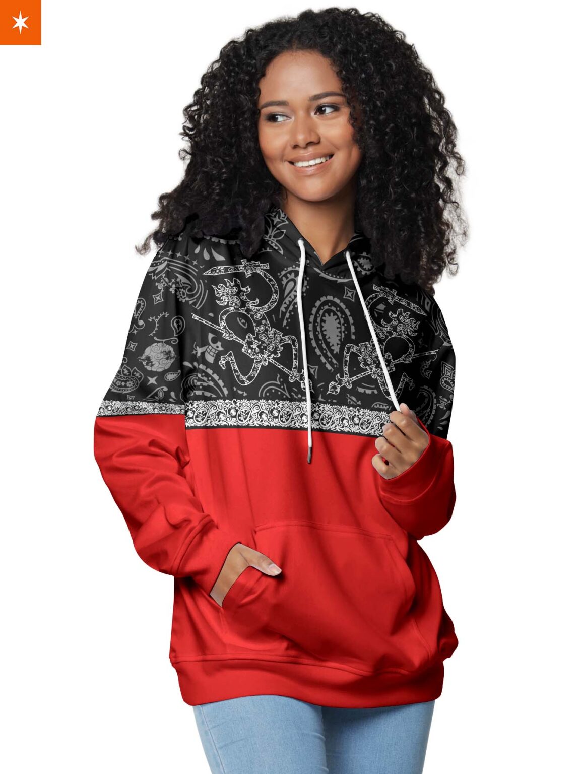 Mugiwara Paisley Hoodie One Piece Hoodie Anime Hoodie