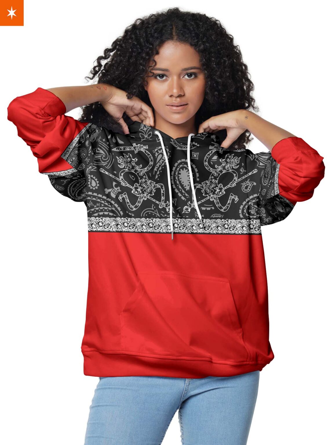 Mugiwara Paisley Hoodie One Piece Hoodie Anime Hoodie