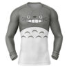 Hooktab My Neighbor Totoro Long Sleeve Rash Guard Compression Cosplay Anime Gym Shirt