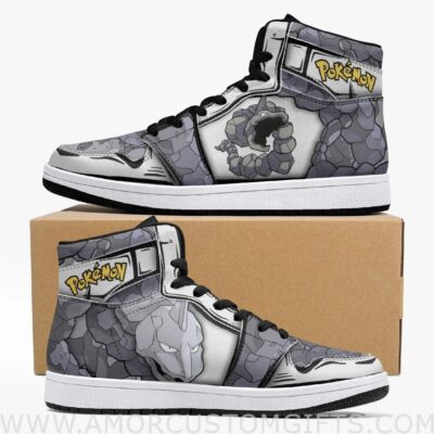 Onyx Pokemon Mid Top Basketball Sneakers Shoes