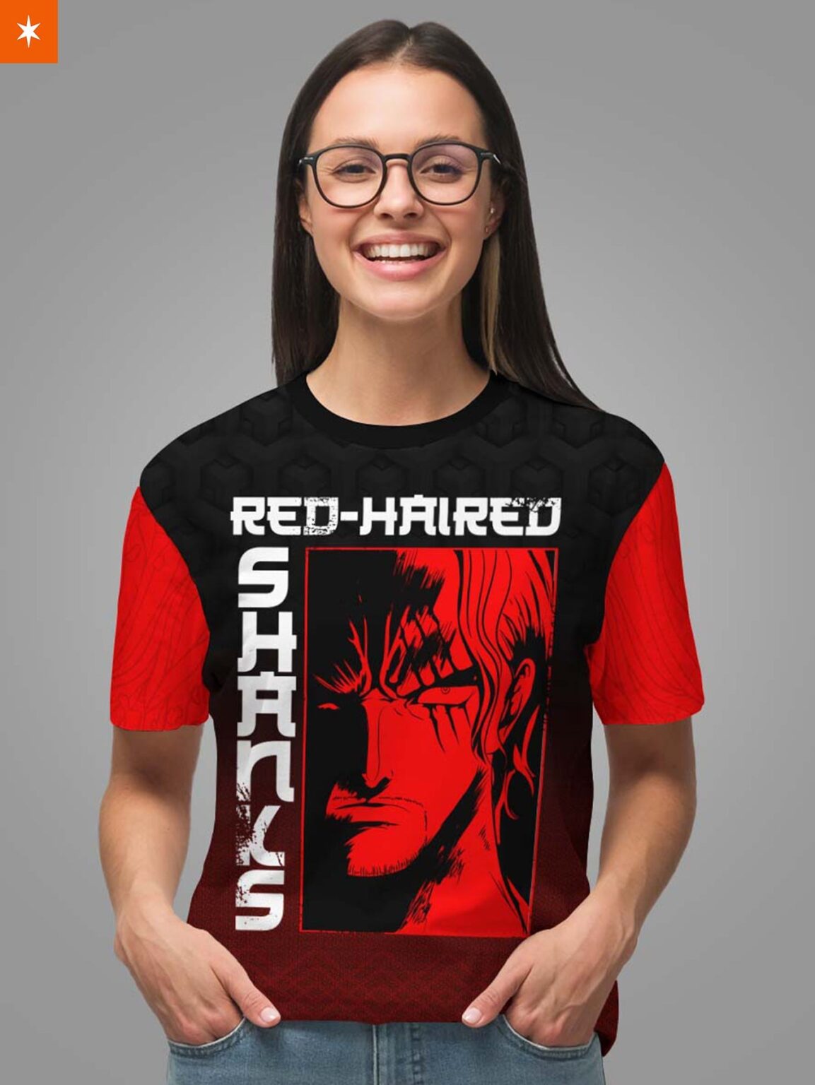 Grim Red hair One Piece Anime Unisex T-Shirt