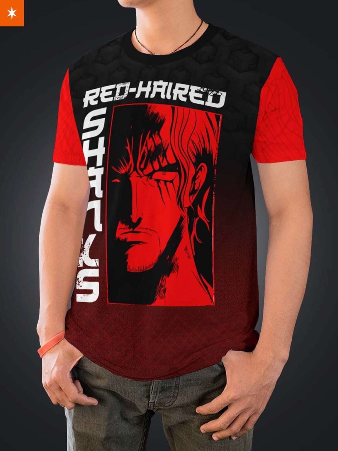 Grim Red hair One Piece Anime Unisex T-Shirt