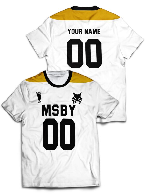 Personalized MSBY Black Jackals Libero Haikyu!! Anime Unisex T-Shirt