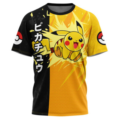 Hooktab Pikachu Attack Pokemon Shirt Anime T-Shirt
