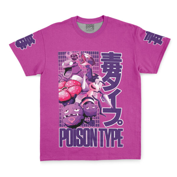 Hooktab Poison Type Pokemon Shirt Streetwear Anime T-Shirt