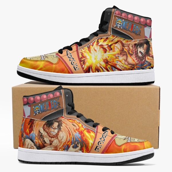 Portgas D. Ace One Piece Mid 1 Basketball Shoes