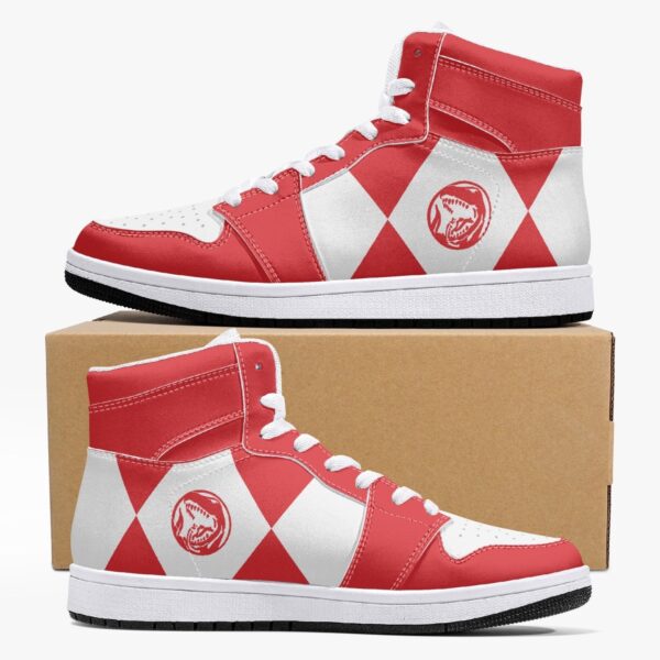 Power Rangers Red Mid 1 Basketball Shoes
