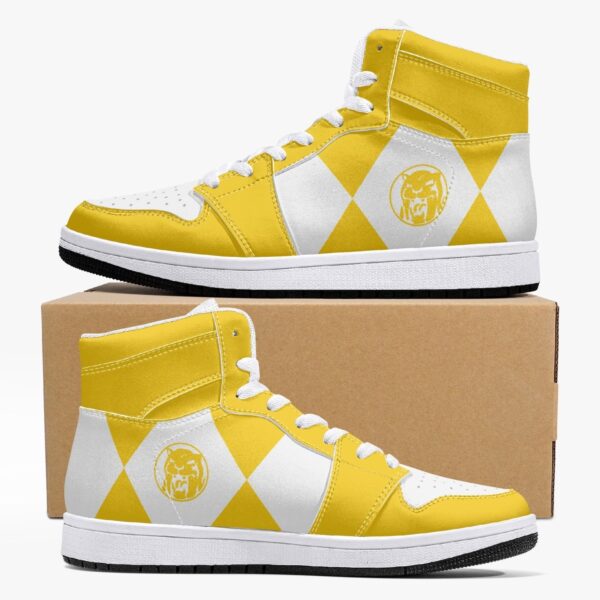 Power Rangers Yellow Mid 1 Basketball Shoes