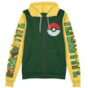 Rayquaza Pokemon Streetwear Otaku Cosplay Anime Zip Hoodie