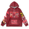 Hooktab Red Ranger Mighty Morphin Power Rangers Anime Hoodie