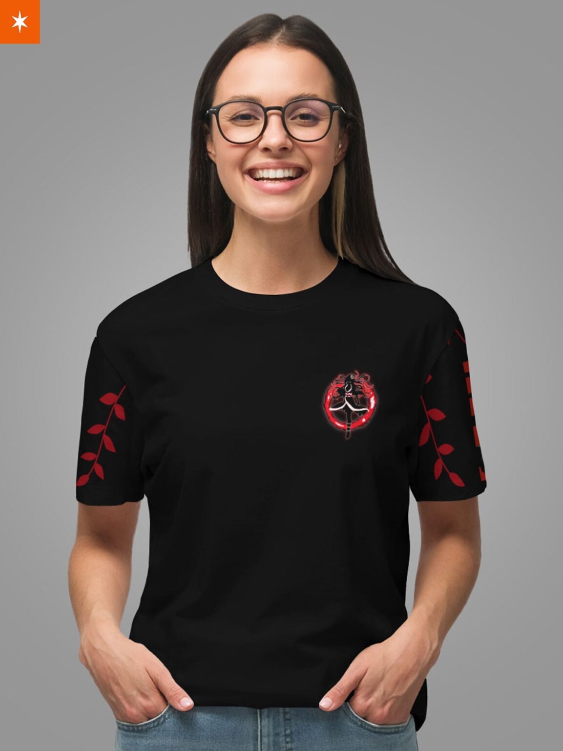 Red ED Nezuko Demon Slayer Anime Unisex T-Shirt