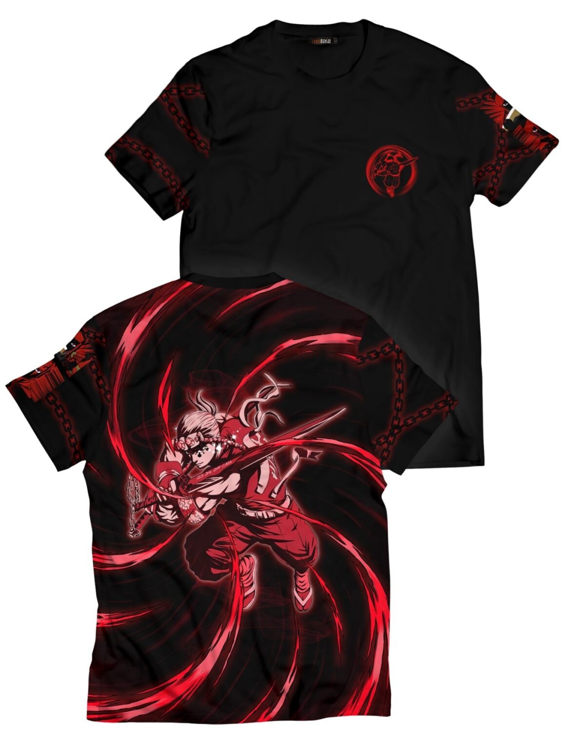 Red Uzui Demon Slayer Anime Unisex T-Shirt