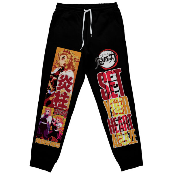 Kyojuro Rengoku V2 Demon Slayer Streetwear Otaku Cosplay Anime Sweatpants