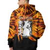 Rengoku Tie Dye Hoodie Demon Slayer Hoodie Anime Hoodie