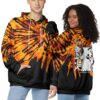 Rengoku Tie Dye Hoodie Demon Slayer Hoodie Anime Hoodie